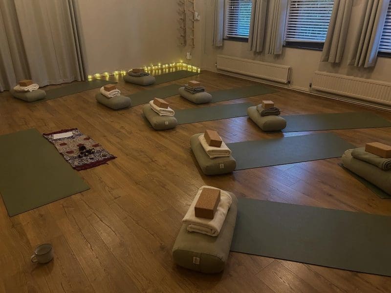 Bliss Organics Yoga Set Up at St Marks Stays