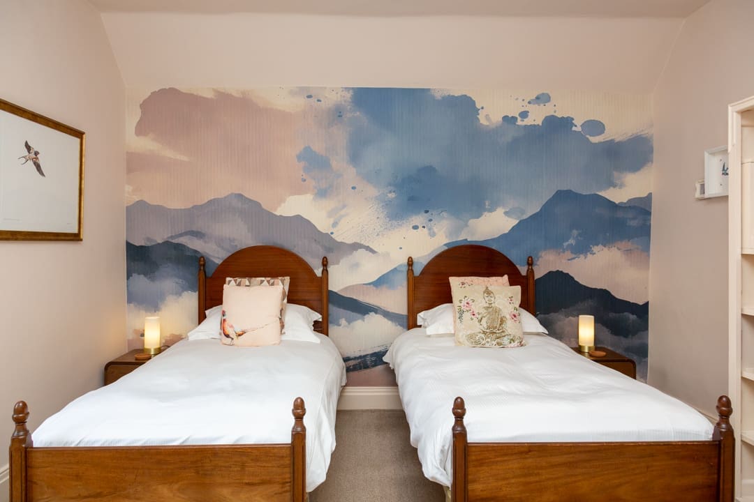 Namaste as a twin bedroom